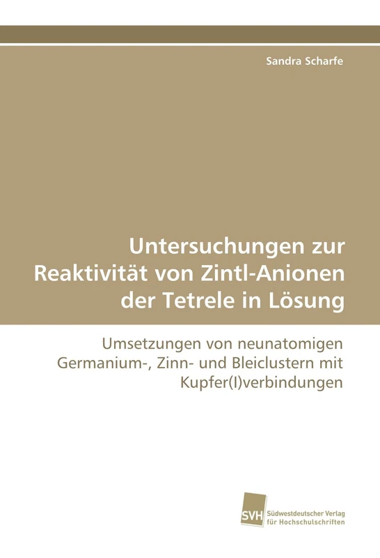 Untersuchungen zur Reaktivität von Zintl-Anionen der Tetrele in Lösung: Umsetzungen von neunatomigen Germanium-, Zinn- und Bleiclustern mit Kupfer(I)verbindungen - Image 1