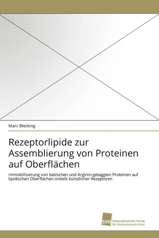Rezeptorlipide zur Assemblierung von Proteinen auf Oberflächen: Immobilisierung von basischen und Arginin-getaggten Proteinen auf lipidischen Oberflächen mittels künstlicher Rezeptoren - Image 1
