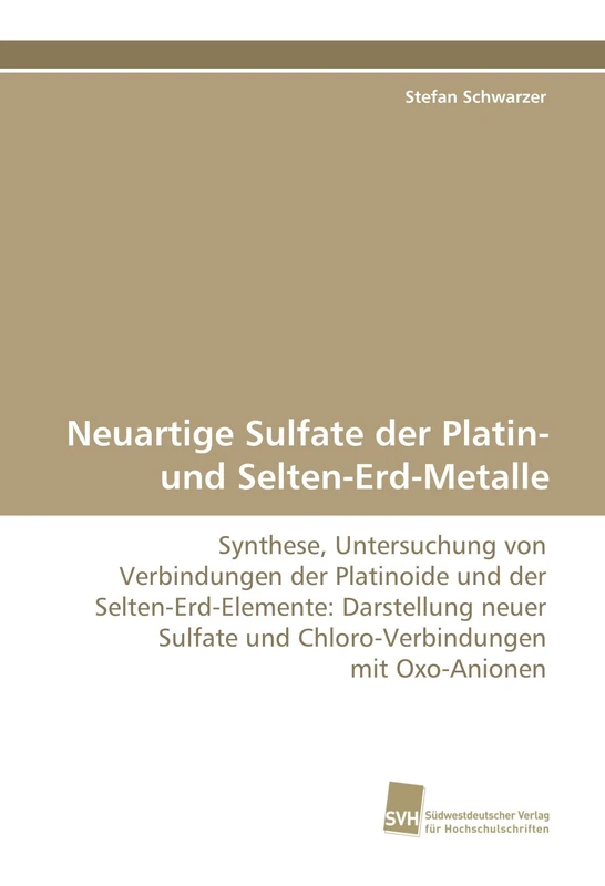 Neuartige Sulfate der Platin- und Selten-Erd-Metalle - Image 1