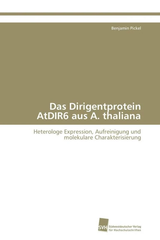 Das Dirigentprotein AtDIR6 aus A. thaliana: Heterologe Expression, Aufreinigung und molekulare Charakterisierung