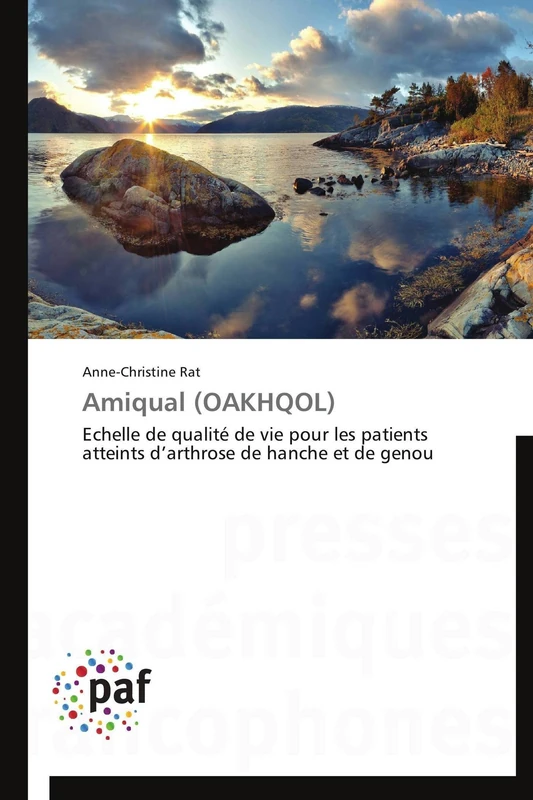 Amiqual (OAKHQOL): Echelle de qualité de vie pour les patients atteints d’arthrose de hanche et de genou (Omn.Pres.Franc.) - Image 1