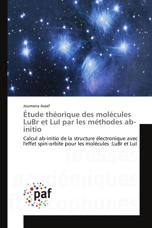 Étude théorique des molécules LuBr et LuI par les méthodes ab-initio: Calcul ab-initio de la structure électronique avec l'effet spin-orbite pour les molécules :LuBr et LuI - Image 1