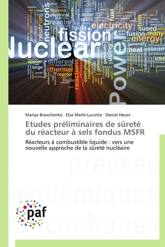 Etudes préliminaires de sûreté du réacteur à sels fondus MSFR: Réacteurs à combustible liquide : vers une nouvelle approche de la sûreté nucléaire (Omn.Pres.Franc.)
