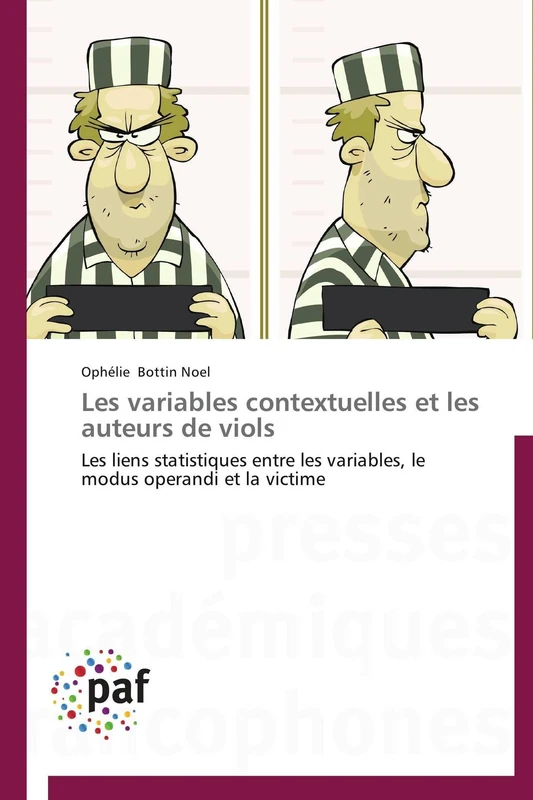 Les variables contextuelles et les auteurs de viols: Les liens statistiques entre les variables, le modus operandi et la victime (Omn.Pres.Franc.)
