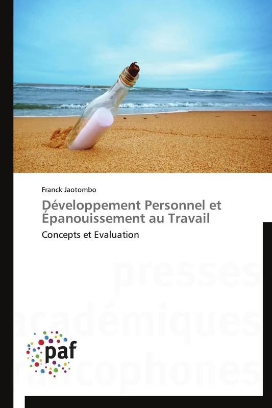 Développement Personnel et Épanouissement au Travail: Concepts et Evaluation (Omn.Pres.Franc.) - Image 1