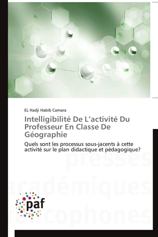 Intelligibilité De L’activité Du Professeur En Classe De Géographie: Quels sont les processus sous-jacents à cette activité sur le plan didactique et pédagogique?