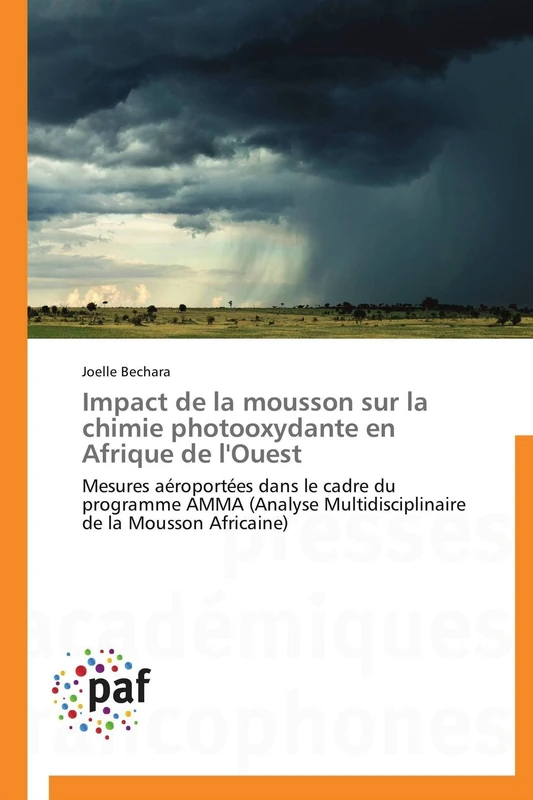 Impact de la mousson sur la chimie photooxydante en Afrique de l'Ouest: Mesures aéroportées dans le cadre du programme AMMA (Analyse Multidisciplinaire de la Mousson Africaine) (Omn.Pres.Franc.)