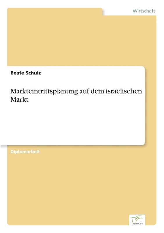 Markteintrittsplanung auf dem israelischen Markt