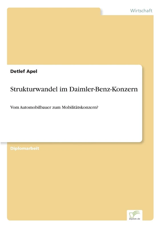 Strukturwandel im Daimler-Benz-Konzern: Vom Automobilbauer zum Mobilitätskonzern? - Image 1