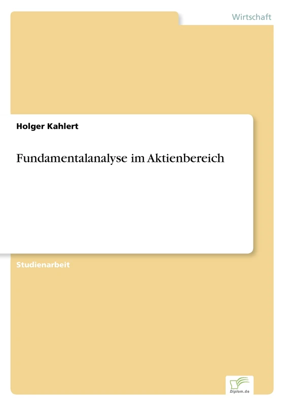 Fundamentalanalyse im Aktienbereich