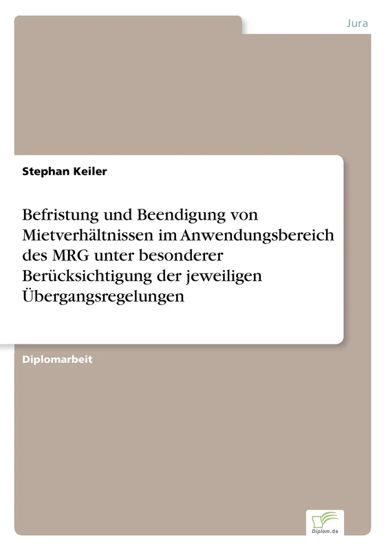 Befristung und Beendigung von Mietverhältnissen im Anwendungsbereich des MRG unter besonderer Berücksichtigung der jeweiligen Übergangsregelungen - Image 1