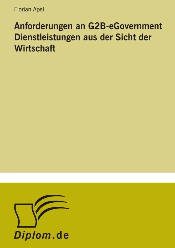 Anforderungen an G2B-eGovernment Dienstleistungen aus der Sicht der Wirtschaft - Image 1