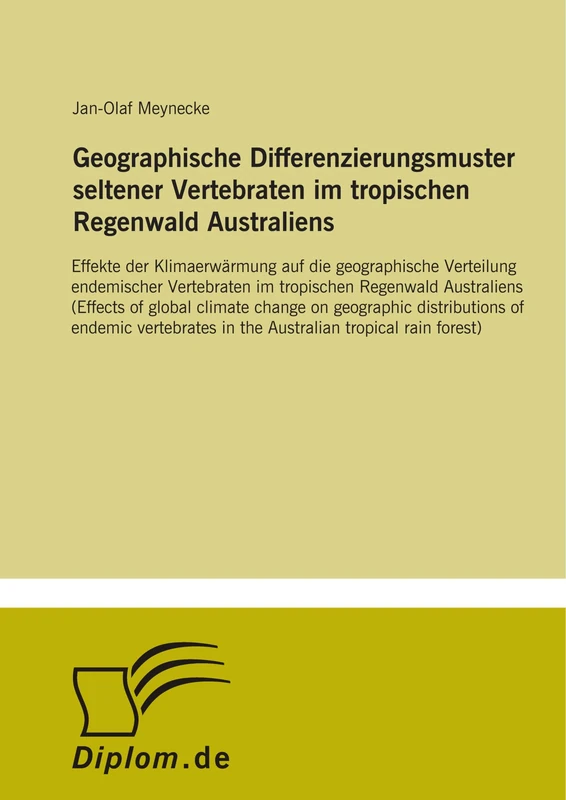 Geographische Differenzierungsmuster seltener Vertebraten im tropischen Regenwald Australiens - Image 1