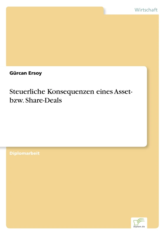 Steuerliche Konsequenzen eines Asset- bzw. Share-Deals