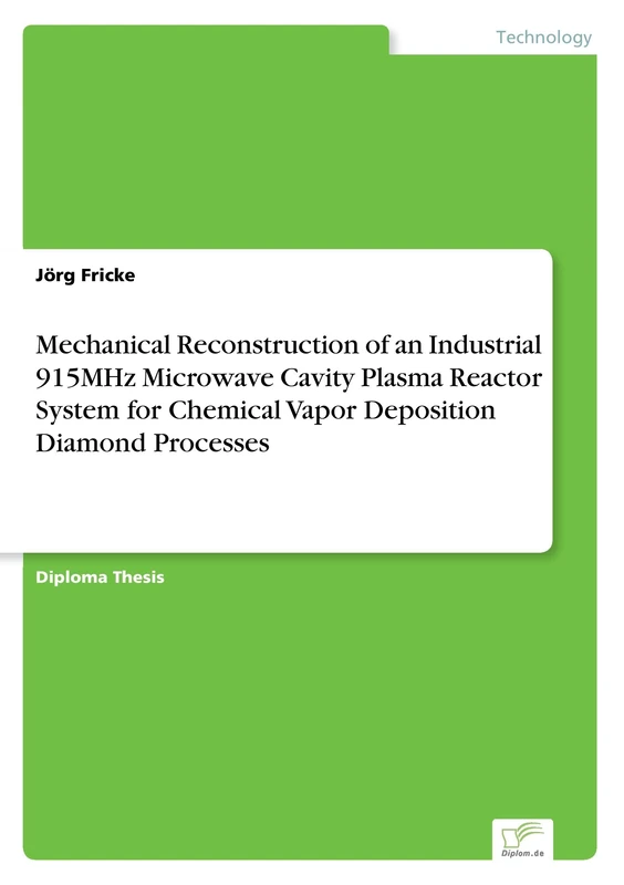 Mechanical Reconstruction of an Industrial 915MHz Microwave Cavity Plasma Reactor System for Chemical Vapor Deposition Diamond Processes