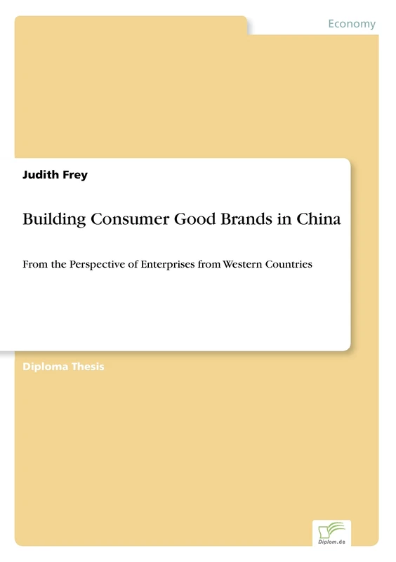 Building Consumer Good Brands in China: From the Perspective of Enterprises from Western Countries