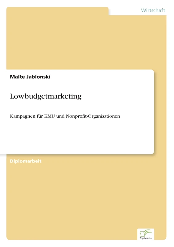 Lowbudgetmarketing: Kampagnen f?r KMU und Nonprofit-Organisationen - Image 1