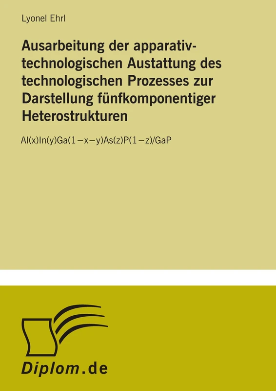 Ausarbeitung der apparativ-technologischen Austattung des technologischen Prozesses zur Darstellung f?nfkomponentiger Heterostrukturen: Al(x)In(y)Ga(1?x?y)As(z)P(1?z)/GaP - Image 1