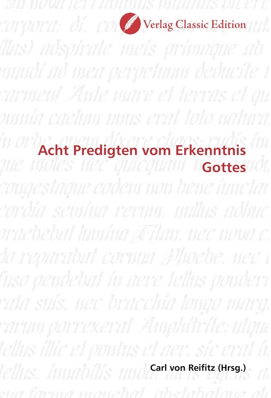 Acht Predigten vom Erkenntnis Gottes