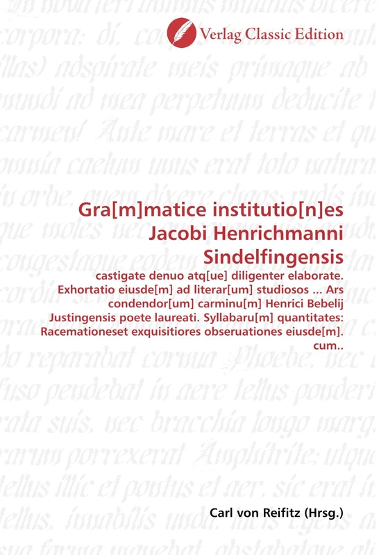 Gra[m]matice institutio[n]es Jacobi Henrichmanni Sindelfingensis - Image 1