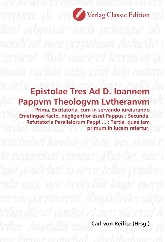 Epistolae Tres Ad D. Ioannem Pappvm Theologvm Lvtheranvm - Image 1