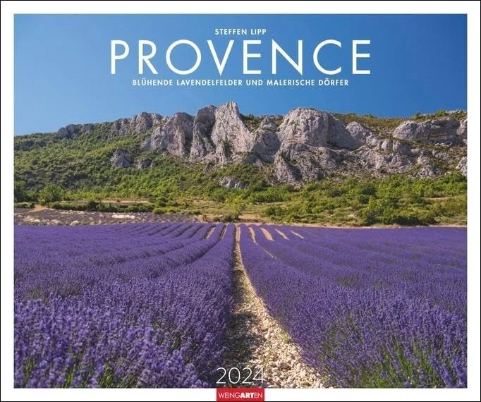 Provence Kalender 2024. Traumhafte Lavendelfelder und kleine Dörfer in einem großen Wandkalender. Ein Blickfang für jeden Raum. Foto-Kalender im ... Blühende Lavendelfelder und malerische Dörfer