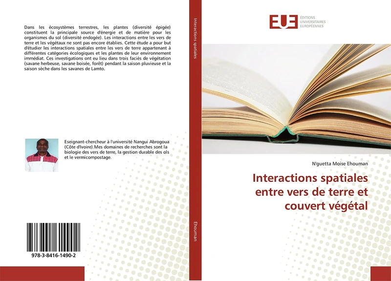 Interactions spatiales entre vers de terre et couvert végétal