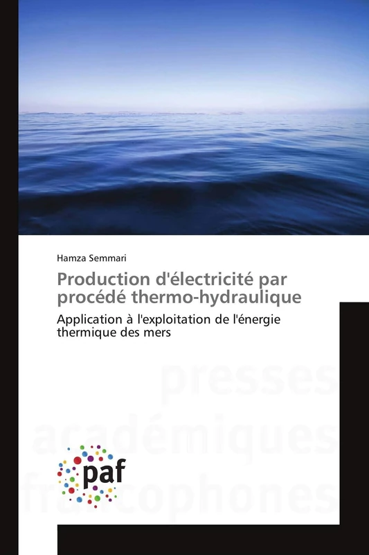 Production d'électricité par procédé thermo-hydraulique: Application à l'exploitation de l'énergie thermique des mers - Image 1