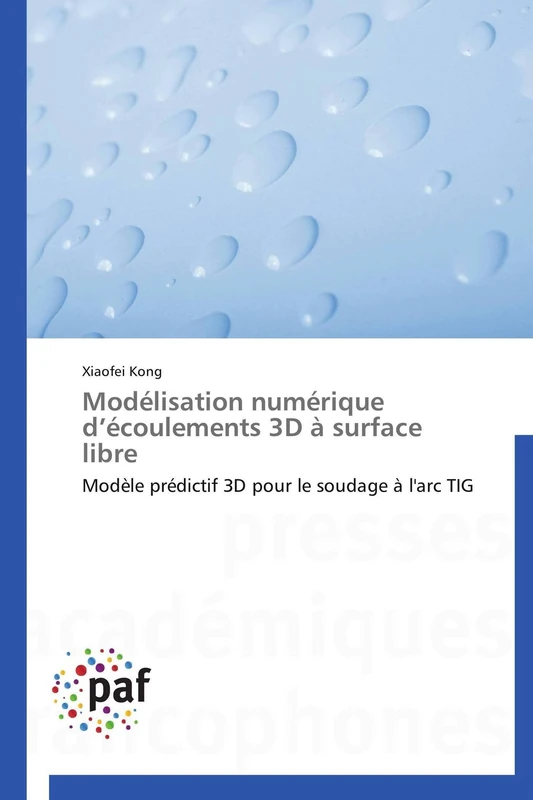 Modélisation numérique d’écoulements 3D à surface libre: Modèle prédictif 3D pour le soudage à l'arc TIG (Omn.Pres.Franc.) - Image 1