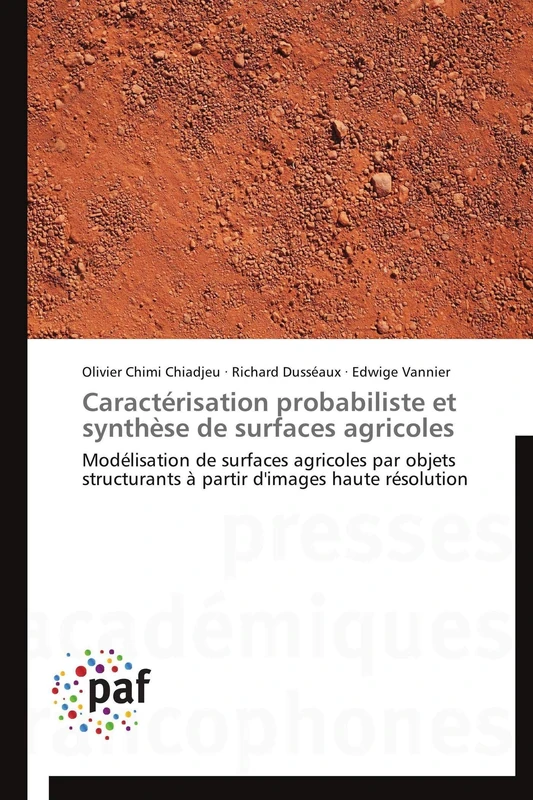 Caractérisation probabiliste et synthèse de surfaces agricoles: Modélisation de surfaces agricoles par objets structurants à partir d'images haute résolution - Image 1
