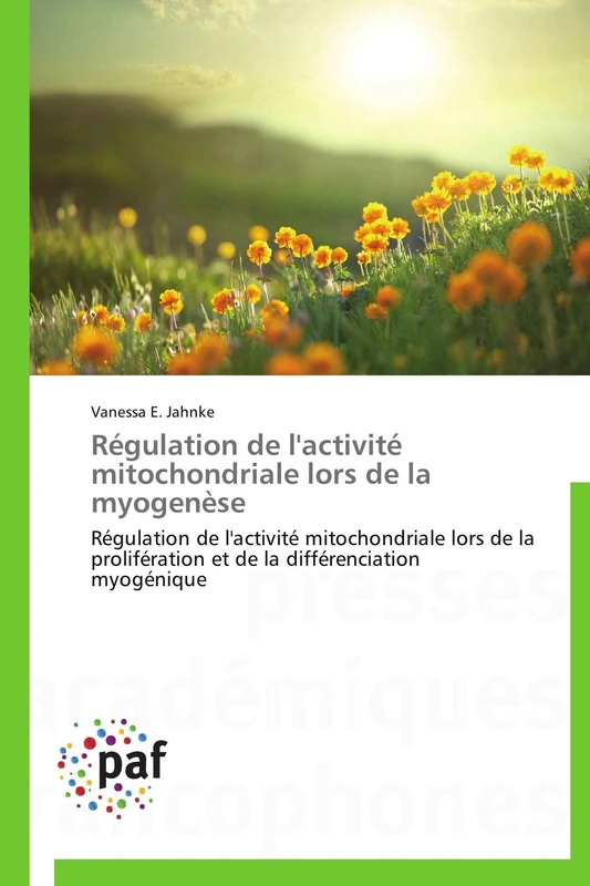 Régulation de l'activité mitochondriale lors de la myogenèse: Régulation de l'activité mitochondriale lors de la prolifération et de la différenciation myogénique (Omn.Pres.Franc.)