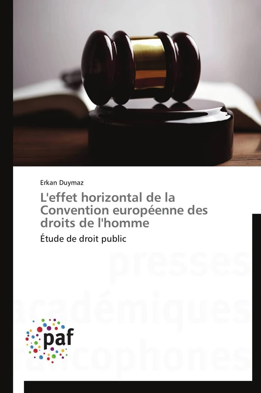 L'effet horizontal de la Convention européenne des droits de l'homme: Étude de droit public (Omn.Pres.Franc.)