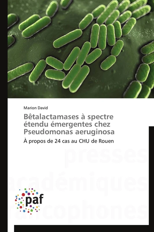 Bêtalactamases à spectre étendu émergentes chez Pseudomonas aeruginosa: À propos de 24 cas au CHU de Rouen (Omn.Pres.Franc.)