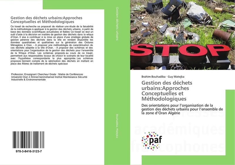 Gestion des déchets urbains:Approches Conceptuelles et Méthodologiques: Des orientations pour l’organisation de la gestion des déchets urbains pour l’ensemble de la zone d’Oran Algérie - Image 1