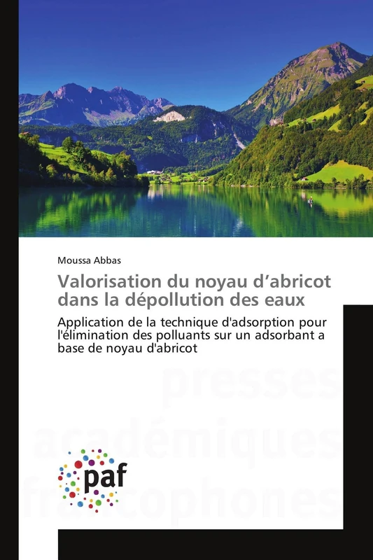 Valorisation du noyau d’abricot dans la dépollution des eaux: Application de la technique d'adsorption pour l'élimination des polluants sur un adsorbant a base de noyau d'abricot (Omn.Pres.Franc.) - Image 1