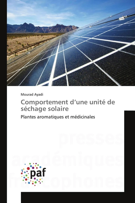 Comportement d’une unité de séchage solaire: Plantes aromatiques et médicinales - Image 1