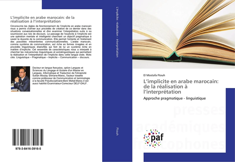 L’implicite en arabe marocain: de la réalisation à l’interprétation: Approche pragmatique - linguistique - Image 1