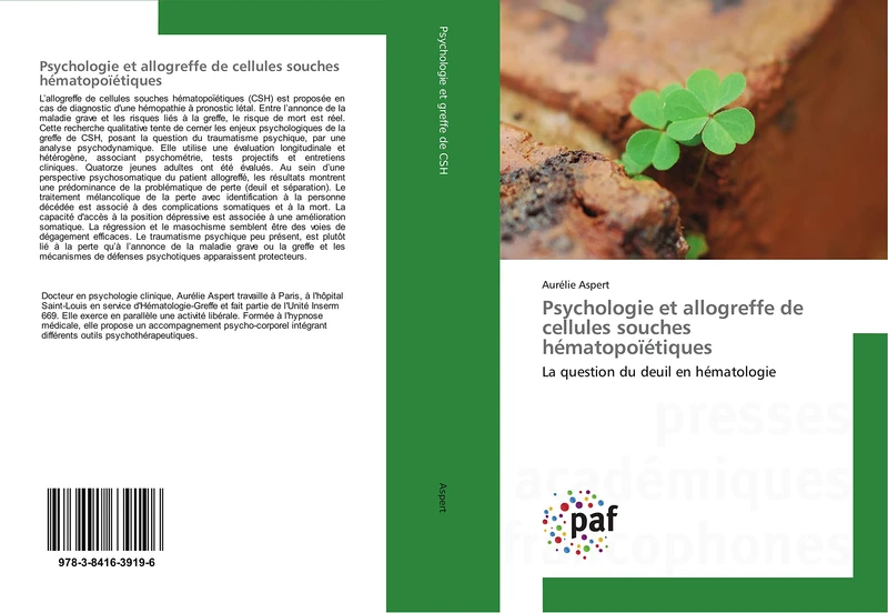 Psychologie et allogreffe de cellules souches hématopoïétiques: La question du deuil en hématologie