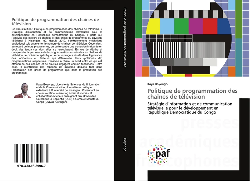 Politique de programmation des chaînes de télévision: Stratégie d'information et de communication télévisuelle pour le développement en République Démocratique du Congo - Image 1