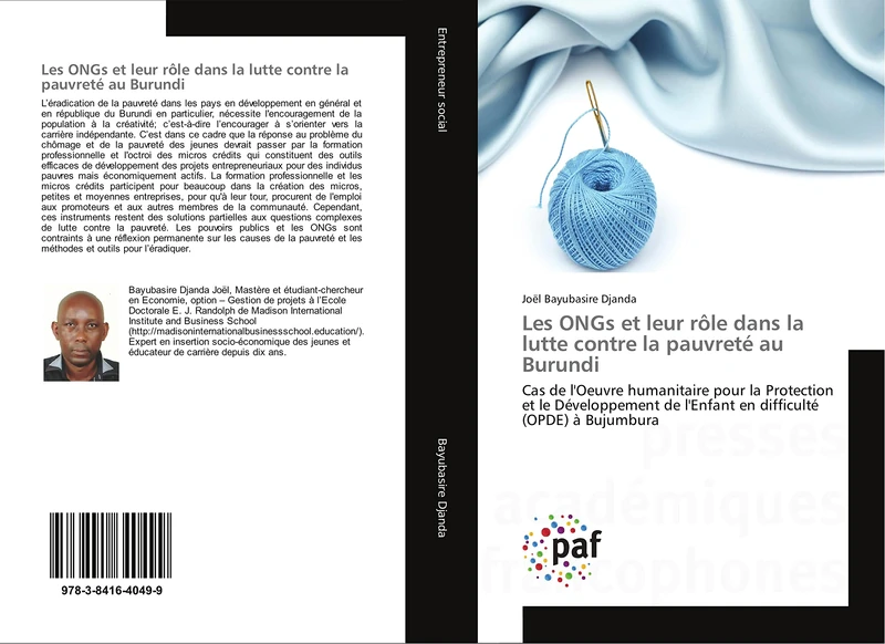 Les ONGs et leur rôle dans la lutte contre la pauvreté au Burundi: Cas de l'Oeuvre humanitaire pour la Protection et le Développement de l'Enfant en difficulté (OPDE) à Bujumbura - Image 1