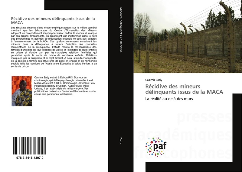 Récidive des mineurs délinquants issus de la MACA: La réalité au delà des murs
