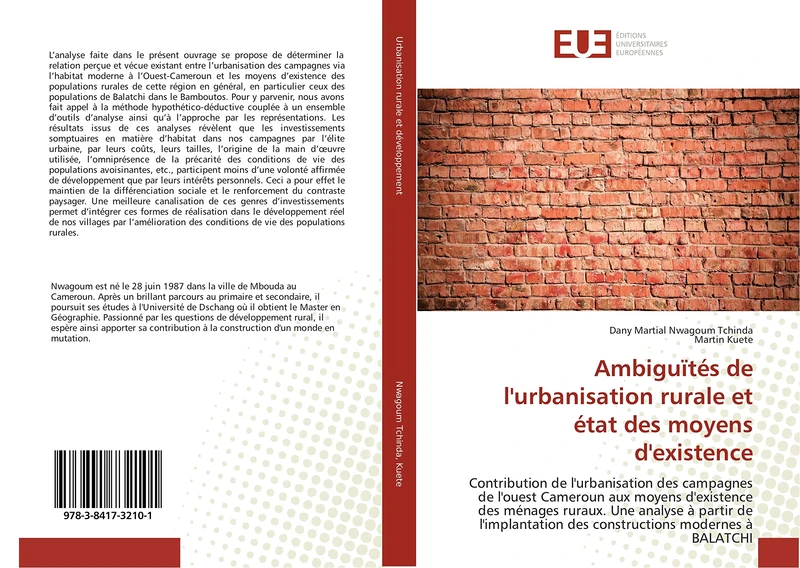 Ambiguïtés de l'urbanisation rurale et état des moyens d'existence: Contribution de l'urbanisation des campagnes de l'ouest Cameroun aux moyens d'existence des menages