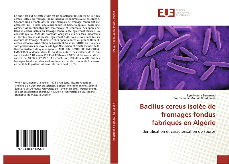Bacillus cereus isolée de fromages fondus fabriqués en Algérie: Identification et caractérisation de spores