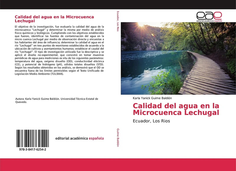 Calidad del agua en la Microcuenca Lechugal: Ecuador, Los Rios