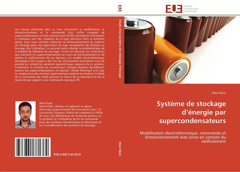 Système de stockage d’énergie par supercondensateurs: Modélisation électrothermique, commande et dimensionnement avec prise en compte du vieillissement (Omn.Univ.Europ.) - Image 1