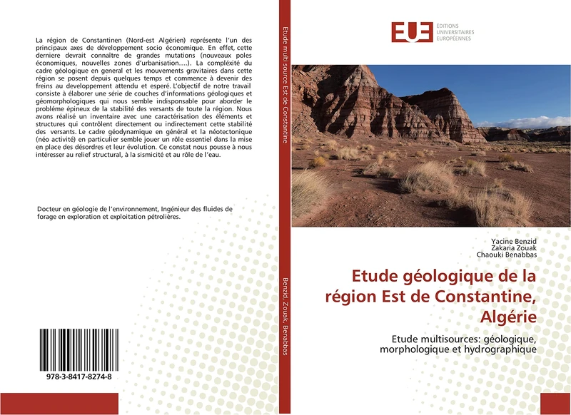 Etude géologique de la région Est de Constantine, Algérie: Etude multisources: géologique, morphologique et hydrographique (Omn.Univ.Europ.) - Image 1