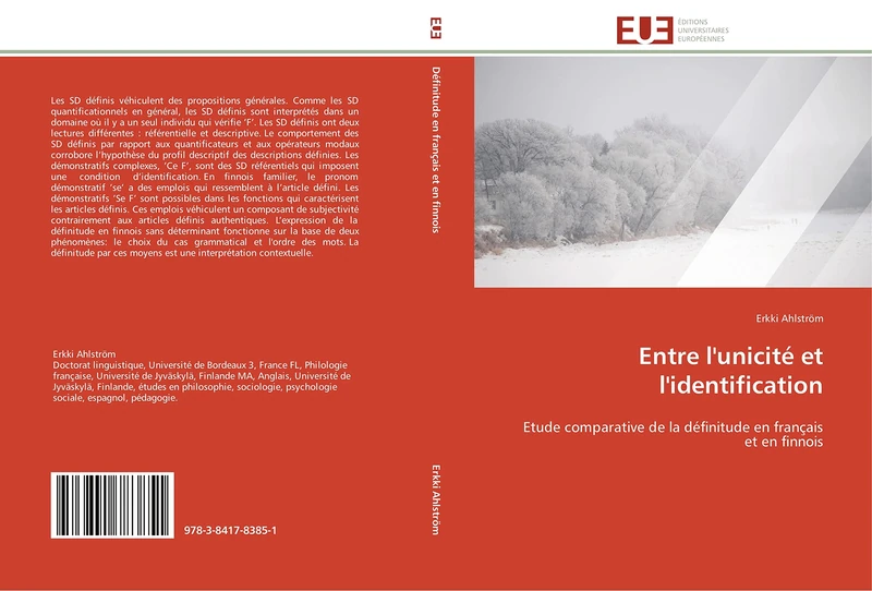 Entre l'unicité et l'identification: Etude comparative de la définitude en français et en finnois (Omn.Univ.Europ.) - Image 1