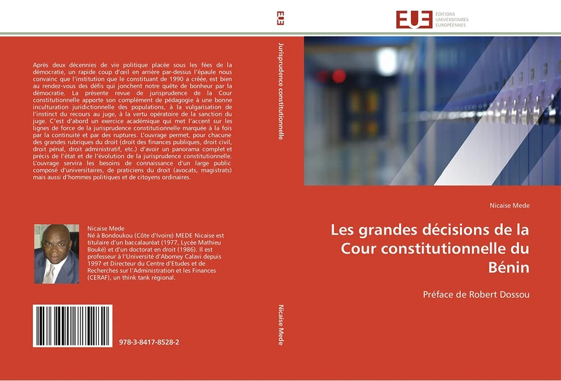 Les grandes décisions de la Cour constitutionnelle du Bénin: Préface de Robert Dossou (Omn.Univ.Europ.) - Image 1
