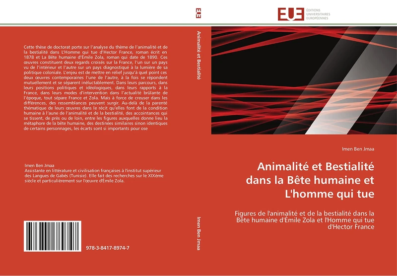 Animalité et Bestialité dans la Bête humaine et L'homme qui tue: Figures de l'animalité et de la bestialité dans la Bête humaine d'Émile Zola et l'Homme qui tue d'Hector France (Omn.Univ.Europ.) - Image 1