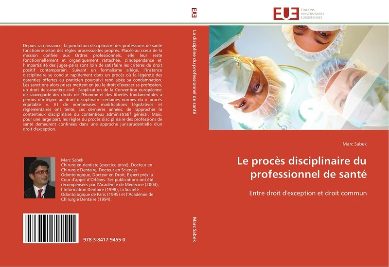 Le procès disciplinaire du professionnel de santé: Entre droit d'exception et droit commun (Omn.Univ.Europ.) - Image 1